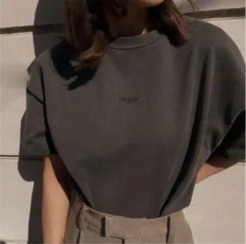 새상품 Ameri Mickey PRINT BASIC TEE 차콜 그레이