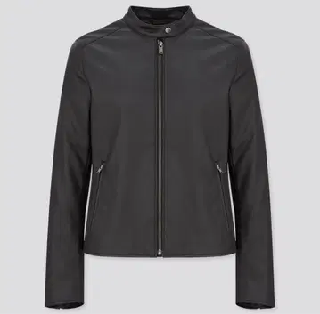 유니클로 레더 터치 자켓 라이더스