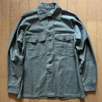 OG-107 코튼 새틴 셔츠 USMC 밀리터리 70-90s 사이즈감