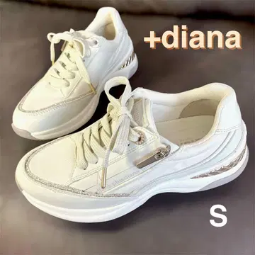 미사용급 +diana 올웨더 스니커즈 S 화이트 22.5