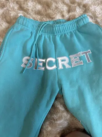 아쿠아 블루 스웨트 팬츠 SECRET 초 레어 컬러 구하기 어려움