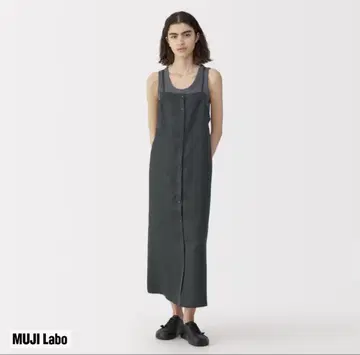 MujiLabo 린넨 실크 원피스