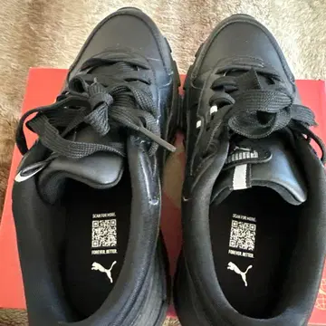 Puma 블랙 스니커즈 SnowMan 콜라보 상품 25cm 새상품 미사용