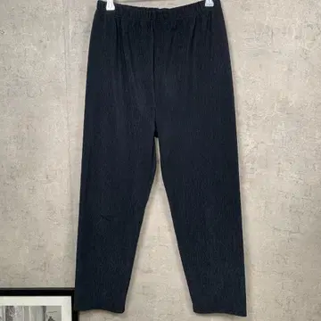 캐주얼 팬츠 허리밴딩 속기모 M 네이비 무지 올 시즌