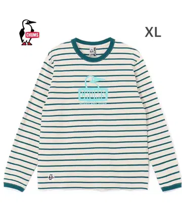 택 포함 새상품 CHUMS 참스 부비 페이스 롱 슬리브 티셔츠 XL