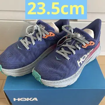 HOKA 트레일 러닝화 파랑 23.5cm