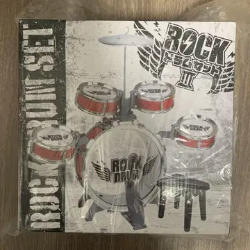 ROCK DRUM SET III 빨간색/화이트 드럼 세트