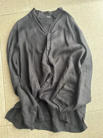 MURANO 린넨 블랙 셔츠 XL