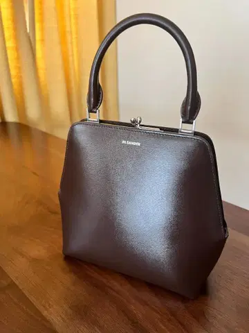 새상품급 JIL SANDER 스퀘어 Goji Brown 브라운 백