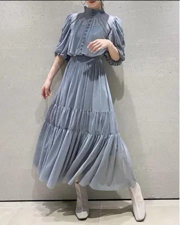 Snidel Sustainable 튤 디어 드레스