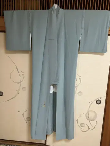 청록색 호몬기 견고함 초목 츠리조메 실크 미사용 새상품 교육용 실 있음