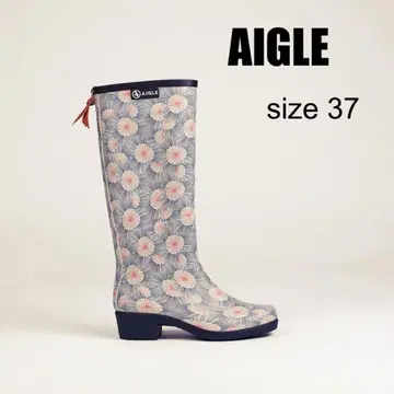 에이글 AIGLE 프린트 레인부츠 미스 줄리엣 37 꽃무늬