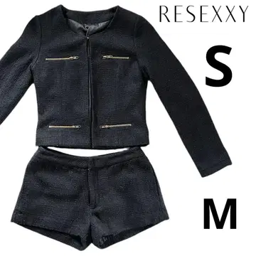 RESEXXY 블랙 숏팬츠 셋업