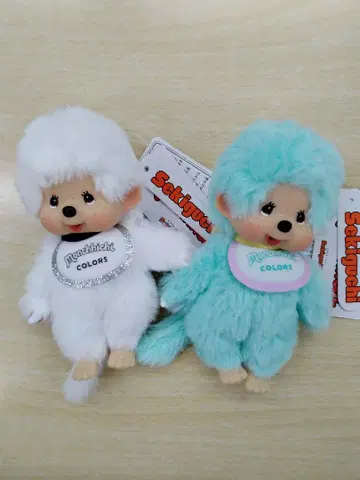 몽치치 COLORS 신상 화이트 & 민트 그린 마스코트 새상품