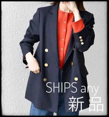 새상품 SHIPS any 네이비 아이비 블레이저 더블 자켓