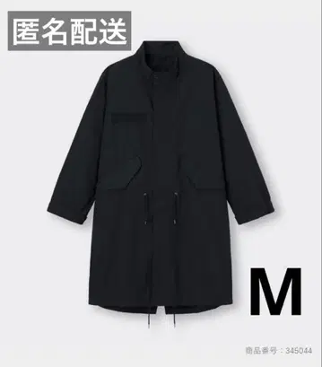 GU 오버사이즈 모즈 코트+E 블랙 남성용 M 사이즈