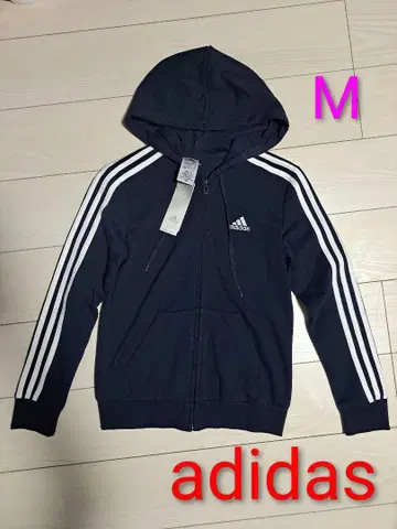 [ 새상품 ] adidas 여성용 네이비 긴팔 후드티 겉옷 M