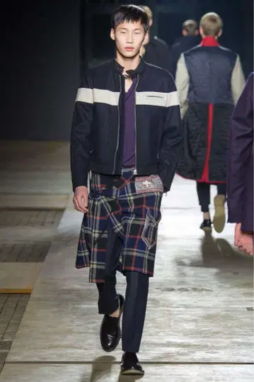 DRIES VAN NOTEN 15-16AW 블루종 바시티 자켓