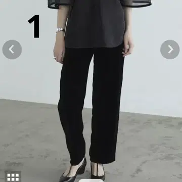 CLANE VELOR TUCK WIDE PANTS 1 팬츠 블랙
