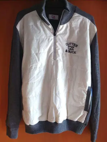 Cutter & Buck 하프 지퍼 충전솜 블루종 L