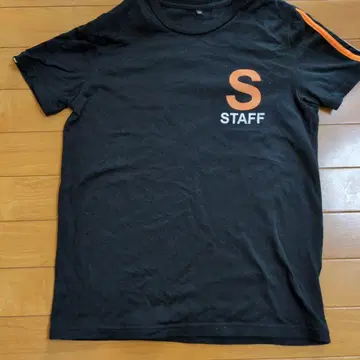 마츠다 세이코 S TAFF 프린트 블랙 T셔츠 M 사이즈