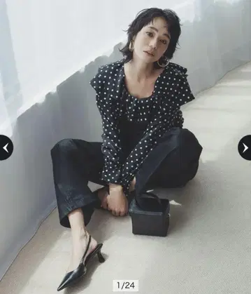 Arpege story 아르페쥬 스토리 프릴 겉옷 블라우스