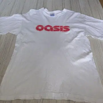 Oasis 화이트 T셔츠 L 사이즈