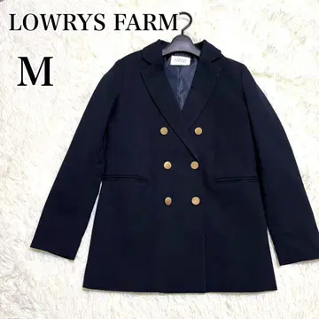 새상품급 LOWRYS FARM 더블 자켓 네이비 골드 버튼 네이비
