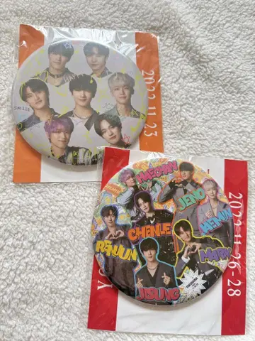 NCT DREAM 멤버 캔뱃지 2개 세트