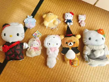 헬로키티 리락쿠마 봉제 인형 세트