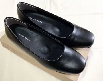 레이디 워커 블랙 펌프스 4E 24.0cm