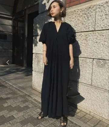 AMERI 빈티지 롱 원피스 레이스