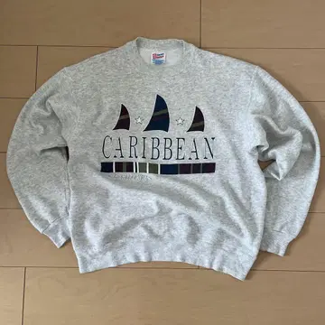 Hanes CARIBBEAN 스웨트 셔츠 구제 의류 USA제 90s