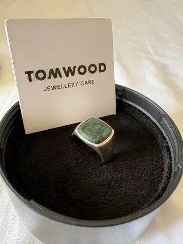 TOMWOOD 그린 스톤 반지 925 실버