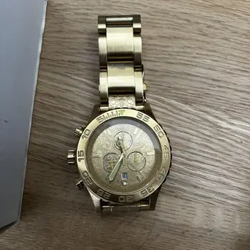 NIXON 42-20 CHRONO 골드 손목시계 A037-1902