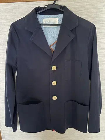 CASSIDY home grown 네이비 테일러드 자켓 골드 버튼