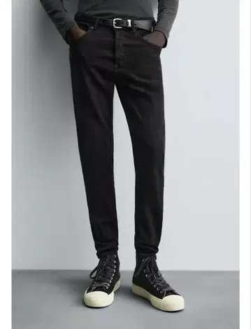 Zara 자라 스키니 크롭핏 데님 블랙