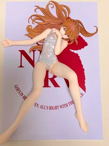 쿠루시마 제작소 아스카 레진 키트 페인팅 완성품 에바