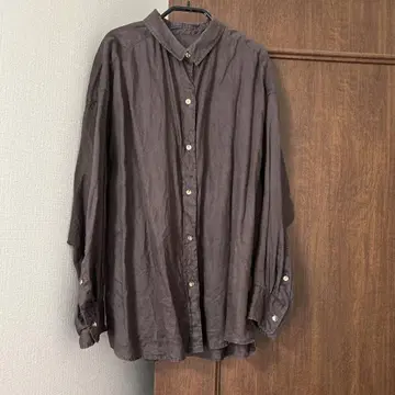 Spick & Span 린넨 빅 셔츠