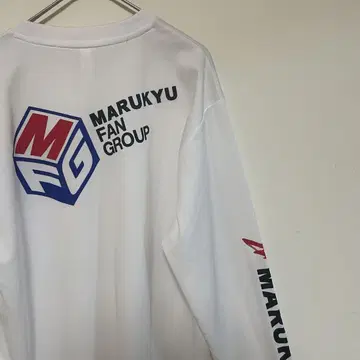 마루큐 MFG 드라이 긴팔 T셔츠 화이트 사이즈 L 가마가츠 낚시