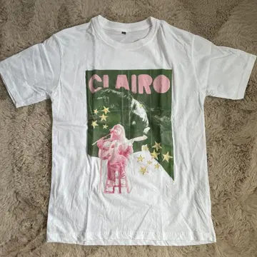 CLAIRO 프린트 T셔츠 화이트