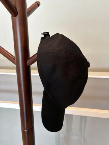 블랙 울 캐시미어 캡