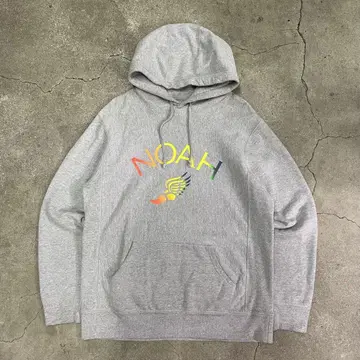 NOAH NYC LOGO HOODIE GRAY L