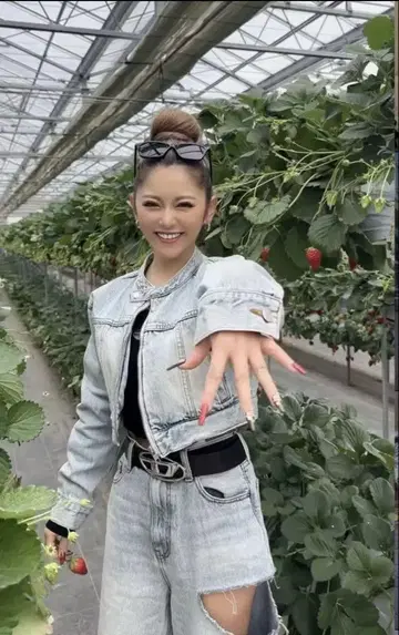 EVRIS 사이드 커팅 와이드 데님
