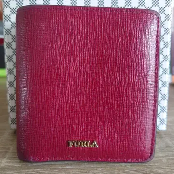 FURLA 버건디 접이식 지갑