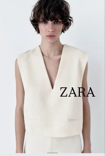 새상품 ZARA 러스틱 베스트