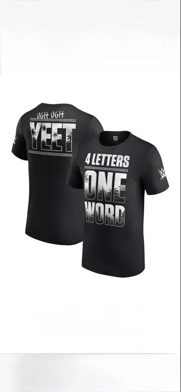 L 사이즈 WWE 프로레슬링 T셔츠 제이 우소 4L1W YEET