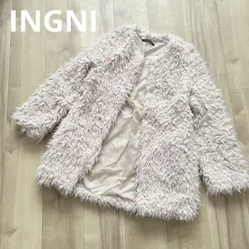 INGNI 핑크 보아 자켓