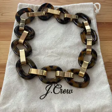 J.Crew 브라운 골드 체인 목걸이