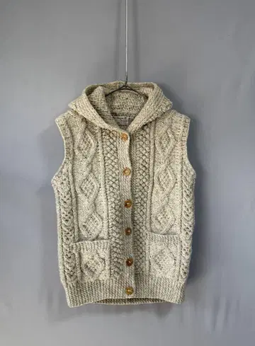 아일랜드제 Athena Designs 울 니트 베스트